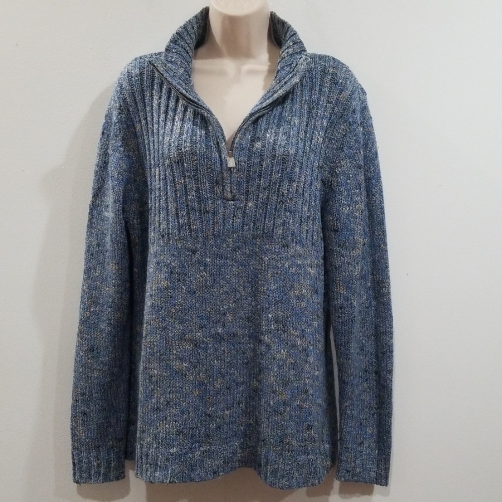 Liz & co. Woman, blue long sleeved sweater size XL